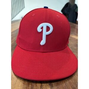 Philadelphia Phillies New Era 59Fifty MLB On Field Fitted Cap Red 7.25.